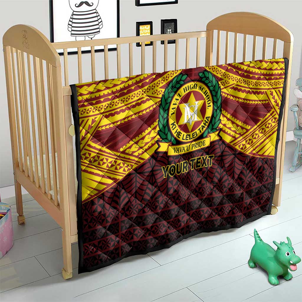 Personalised Tonga Vava'u High School Quilt Polynesian Ngatu Tribal