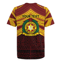 Personalised Tonga Vava'u High School Rugby Jersey Polynesian Ngatu Tribal