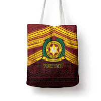 Personalised Tonga Vava'u High School Tote Bag Polynesian Ngatu Tribal - Polynesian Pride