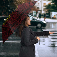 Personalised Tonga Vava'u High School Umbrella Polynesian Ngatu Tribal - Polynesian Pride