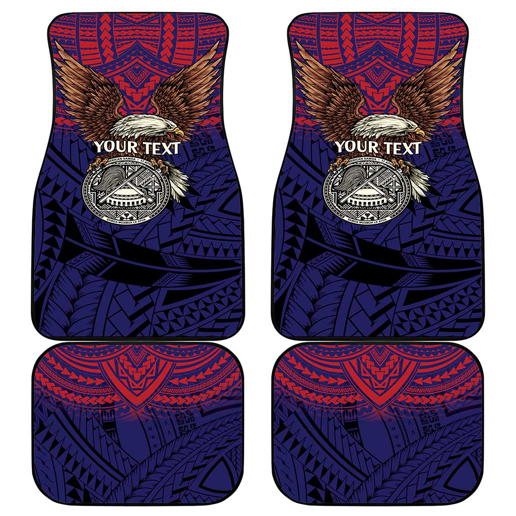 American Samoa Brave Eagle Personalized Car Mats National Flag Color