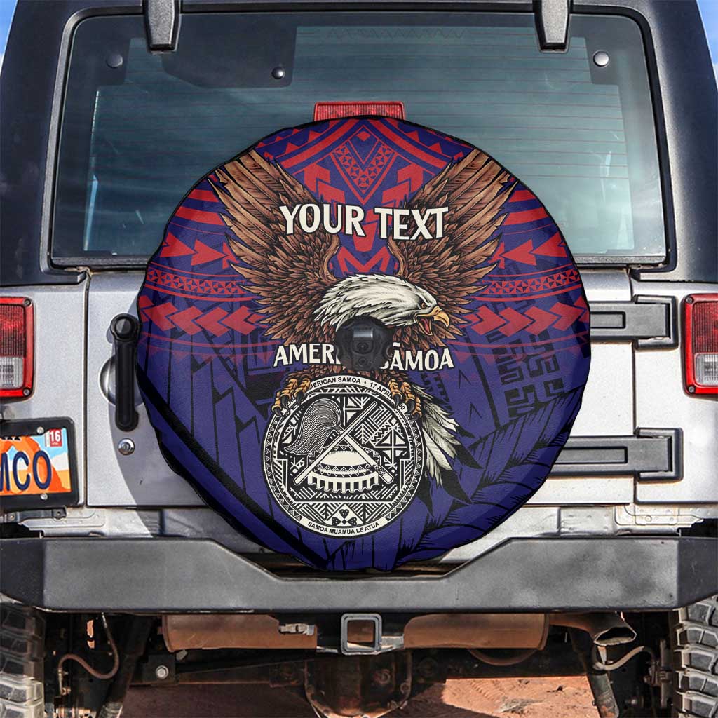 American Samoa Brave Eagle Personalized Spare Tire Cover National Flag Color