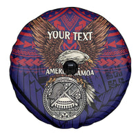American Samoa Brave Eagle Personalized Spare Tire Cover National Flag Color