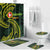 American Samoa Manua Cession Day Personalized Bathroom Set Polynesian Wave Style - Polynesian Pride
