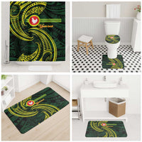 American Samoa Manua Cession Day Personalized Bathroom Set Polynesian Wave Style - Polynesian Pride