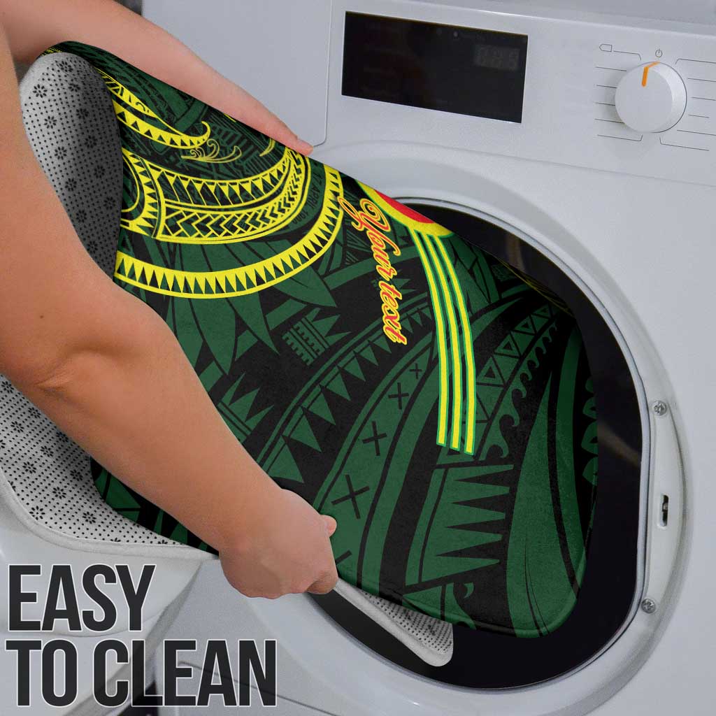 American Samoa Manua Cession Day Personalized Bathroom Set Polynesian Wave Style - Polynesian Pride