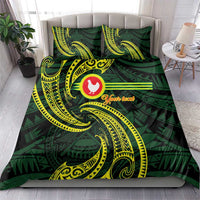 American Samoa Manua Cession Day Personalized Bedding Set Polynesian Wave Style