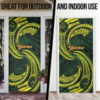 American Samoa Manua Cession Day Personalized Door Cover Polynesian Wave Style - Polynesian Pride
