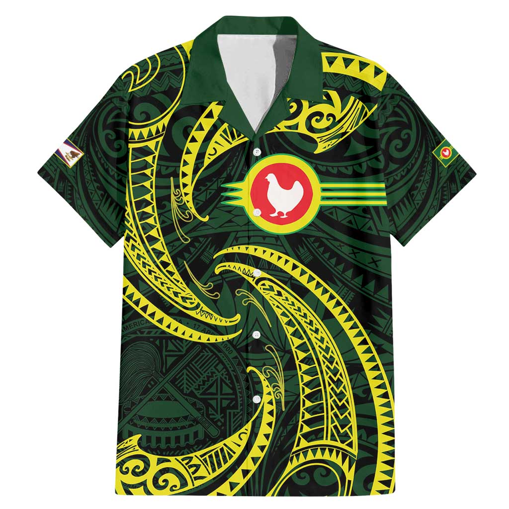 American Samoa Manua Cession Day Personalized Family Matching Mermaid Dress and Hawaiian Shirt Polynesian Wave Style