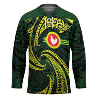 American Samoa Manua Cession Day Personalized Hockey Jersey Polynesian Wave Style - Polynesian Pride