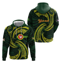 American Samoa Manua Cession Day Personalized Hoodie Polynesian Wave Style