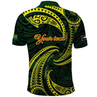 American Samoa Manua Cession Day Personalized Polo Shirt Polynesian Wave Style