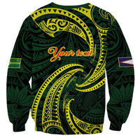 American Samoa Manua Cession Day Personalized Sweatshirt Polynesian Wave Style
