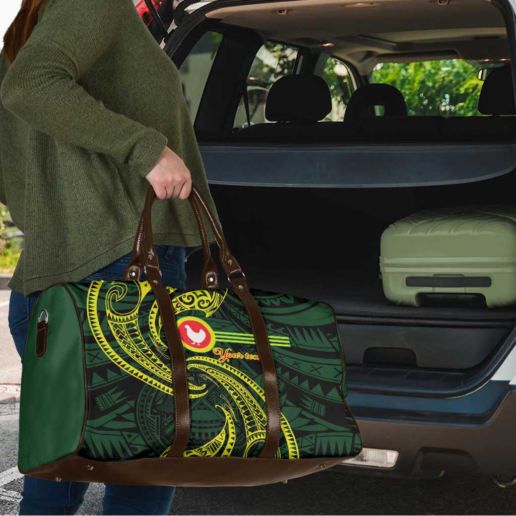 American Samoa Manua Cession Day Personalized Travel Bag Polynesian Wave Style - Polynesian Pride