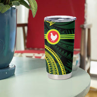 American Samoa Manua Cession Day Personalized Tumbler Cup Polynesian Wave Style LT9 - Polynesian Pride