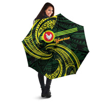 American Samoa Manua Cession Day Personalized Umbrella Polynesian Wave Style - Polynesian Pride