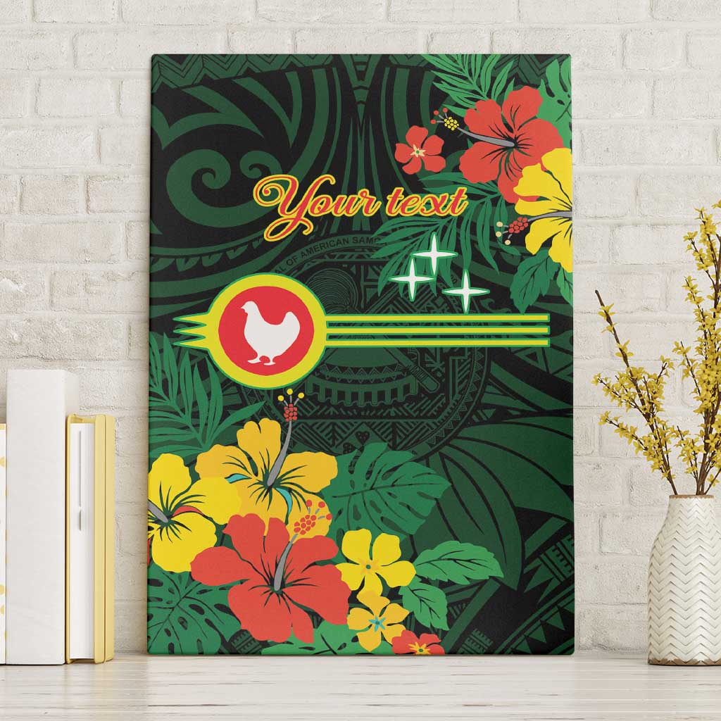 American Samoa Manu'atele Personalized Canvas Wall Art Manua Island Hibiscus Flowers
