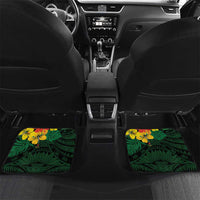 American Samoa Manu'atele Personalized Car Mats Manua Island Hibiscus Flowers