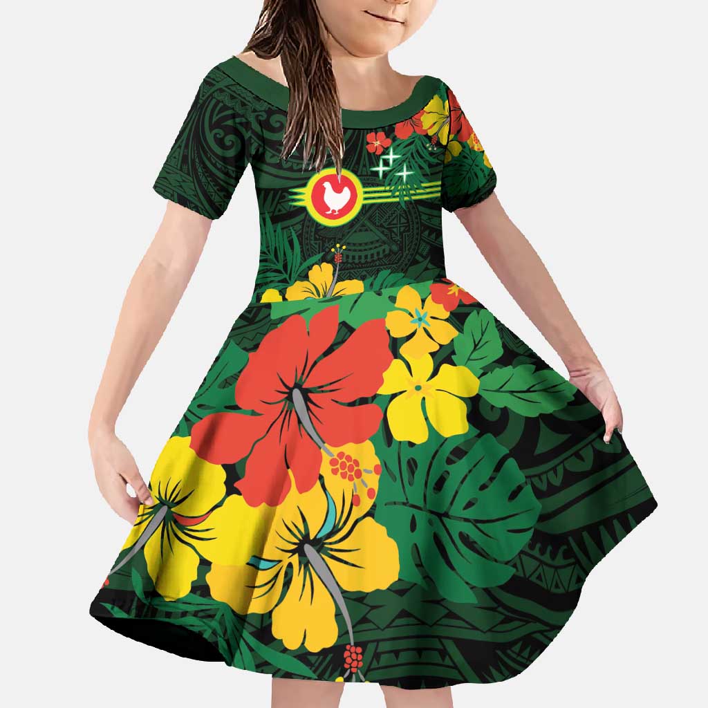 American Samoa Manu'atele Personalized Family Matching Mermaid Dress and Hawaiian Shirt Manua Island Hibiscus Flowers