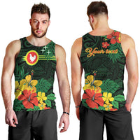 American Samoa Manu'atele Personalized Men Tank Top Manua Island Hibiscus Flowers