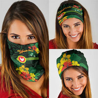 American Samoa Manu'atele Personalized Neck Gaiter Manua Island Hibiscus Flowers - Polynesian Pride