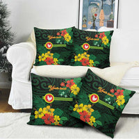 American Samoa Manu'atele Personalized Pillow Cover Manua Island Hibiscus Flowers - Polynesian Pride