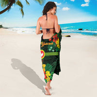 American Samoa Manu'atele Personalized Sarong Manua Island Hibiscus Flowers