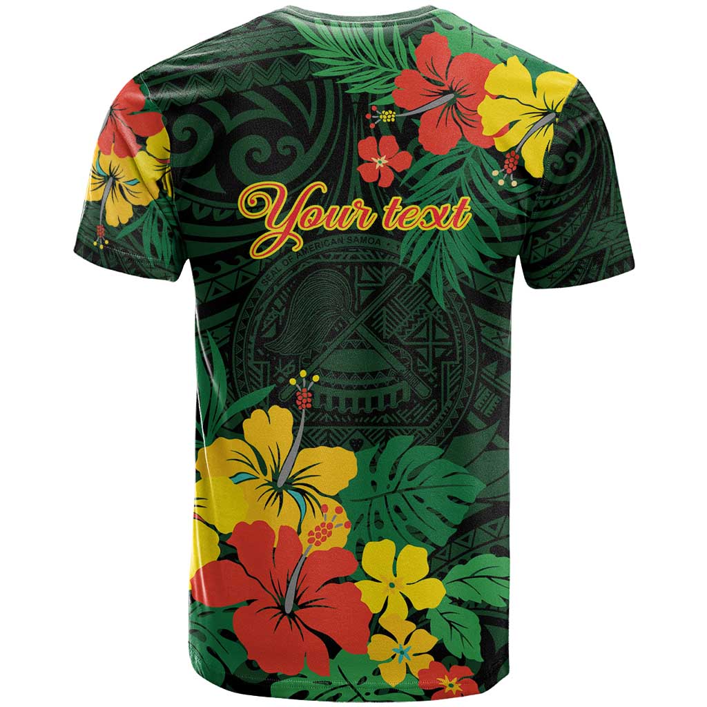 American Samoa Manu'atele Personalized T Shirt Manua Island Hibiscus Flowers