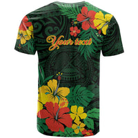 American Samoa Manu'atele Personalized T Shirt Manua Island Hibiscus Flowers
