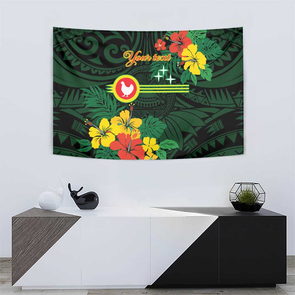 American Samoa Manu'atele Personalized Tapestry Manua Island Hibiscus Flowers