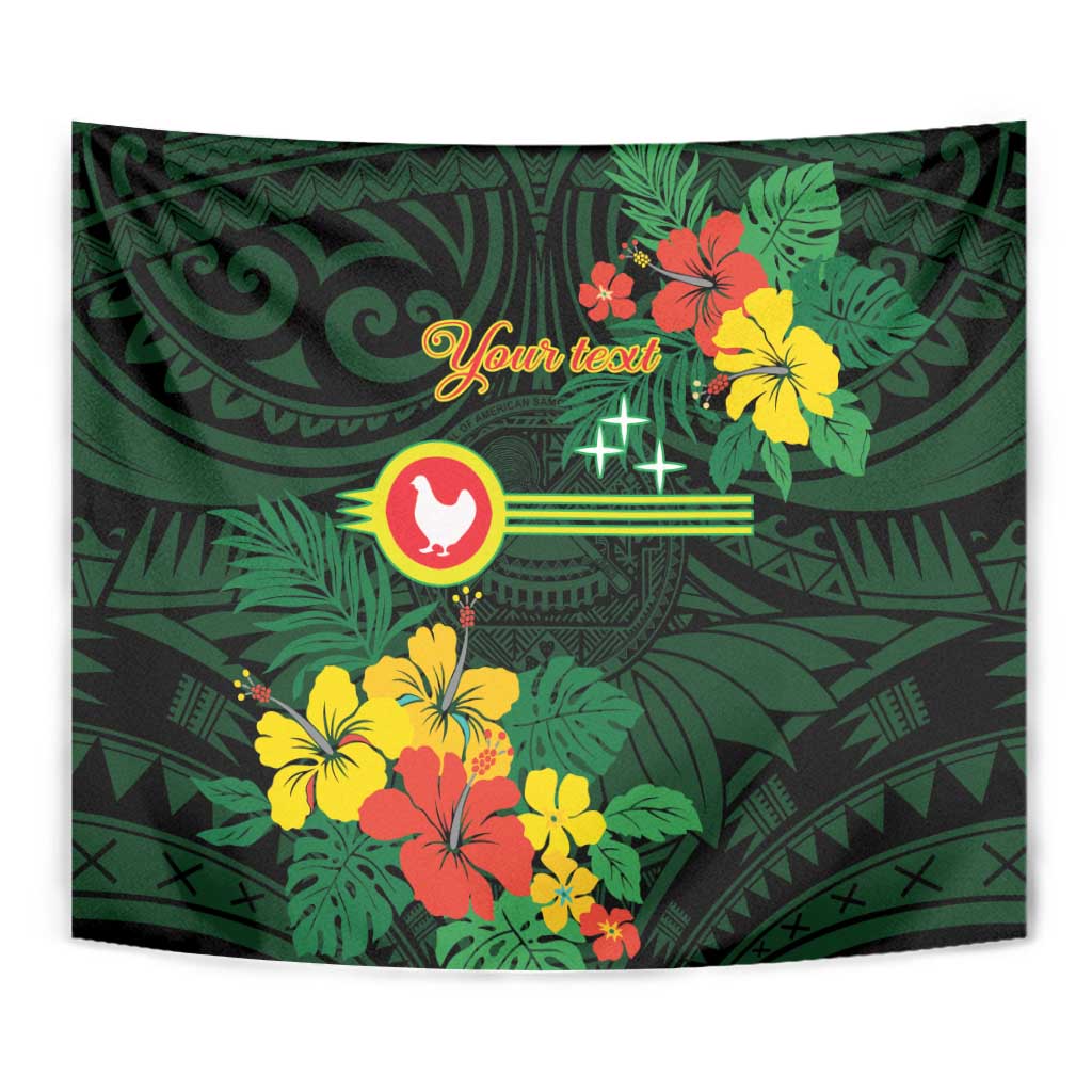 American Samoa Manu'atele Personalized Tapestry Manua Island Hibiscus Flowers