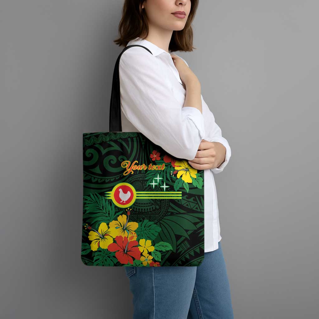 American Samoa Manu'atele Personalized Tote Bag Manua Island Hibiscus Flowers - Polynesian Pride