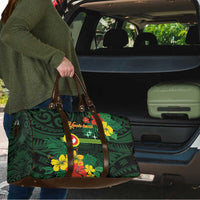 American Samoa Manu'atele Personalized Travel Bag Manua Island Hibiscus Flowers - Polynesian Pride