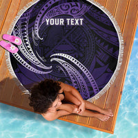 Manua Segaula American Samoa High School Personalized Beach Blanket Polynesian Wave Style