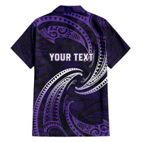 Manua Segaula American Samoa High School Personalized Family Matching Off Shoulder Maxi Dress and Hawaiian Shirt Polynesian Wave Style