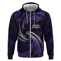 Manua Segaula American Samoa High School Personalized Hoodie Polynesian Wave Style