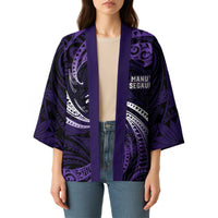 Manua Segaula American Samoa High School Personalized Kimono Polynesian Wave Style - Polynesian Pride