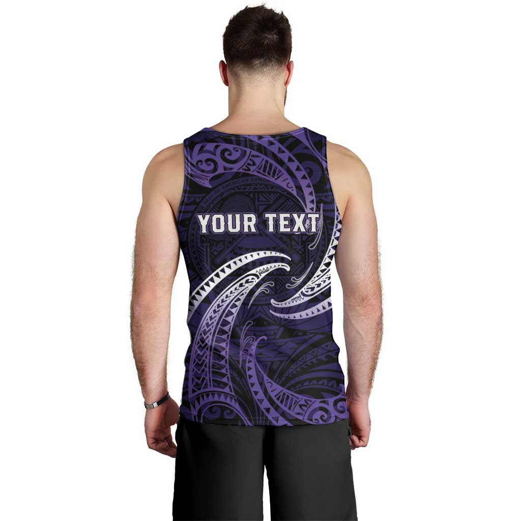 Manua Segaula American Samoa High School Personalized Men Tank Top Polynesian Wave Style