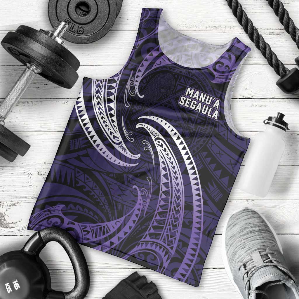 Manua Segaula American Samoa High School Personalized Men Tank Top Polynesian Wave Style