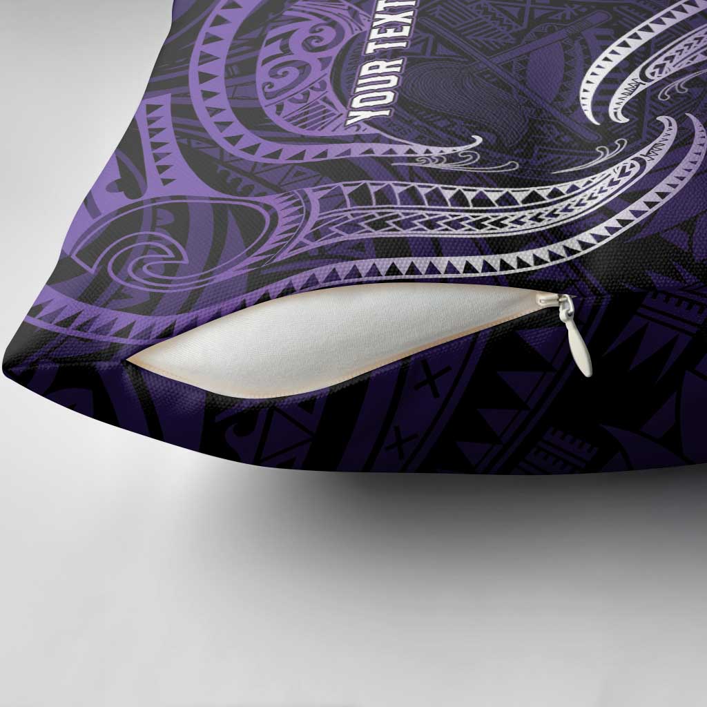 Manua Segaula American Samoa High School Personalized Pillow Cover Polynesian Wave Style - Polynesian Pride