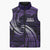 Manua Segaula American Samoa High School Personalized Sleeveless Puffer Jacket Polynesian Wave Style - Polynesian Pride