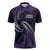Manua Segaula American Samoa High School Personalized Zipper Polo Shirt Polynesian Wave Style - Polynesian Pride