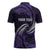 Manua Segaula American Samoa High School Personalized Zipper Polo Shirt Polynesian Wave Style - Polynesian Pride