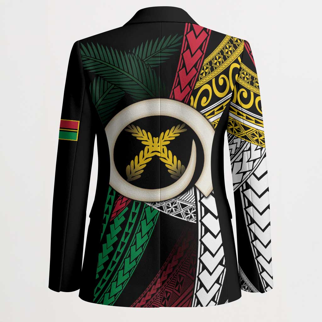 Ni-Van Vanuatu 45th Yumi Yumi Yumi Blazer Vanuatuan Boar Tusk Polynesian Pattern - Polynesian Pride