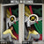 Ni-Van Vanuatu 45th Yumi Yumi Yumi Door Cover Vanuatuan Boar Tusk Polynesian Pattern - Polynesian Pride