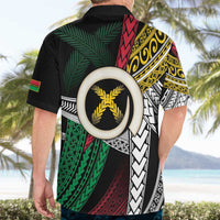 Ni-Van Vanuatu 45th Yumi Yumi Yumi Hawaiian Shirt Vanuatuan Boar Tusk Polynesian Pattern