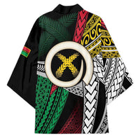 Ni-Van Vanuatu 45th Yumi Yumi Yumi Kimono Vanuatuan Boar Tusk Polynesian Pattern - Polynesian Pride