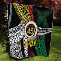 Ni-Van Vanuatu 45th Yumi Yumi Yumi Quilt Vanuatuan Boar Tusk Polynesian Pattern