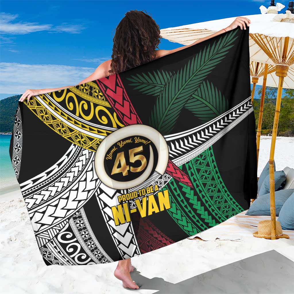 Ni-Van Vanuatu 45th Yumi Yumi Yumi Sarong Vanuatuan Boar Tusk Polynesian Pattern