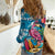 Hawaiian Flamingo Hibiscus Personalised Women Casual Shirt Blue Summer Tropical Flowers - Polynesian Pride